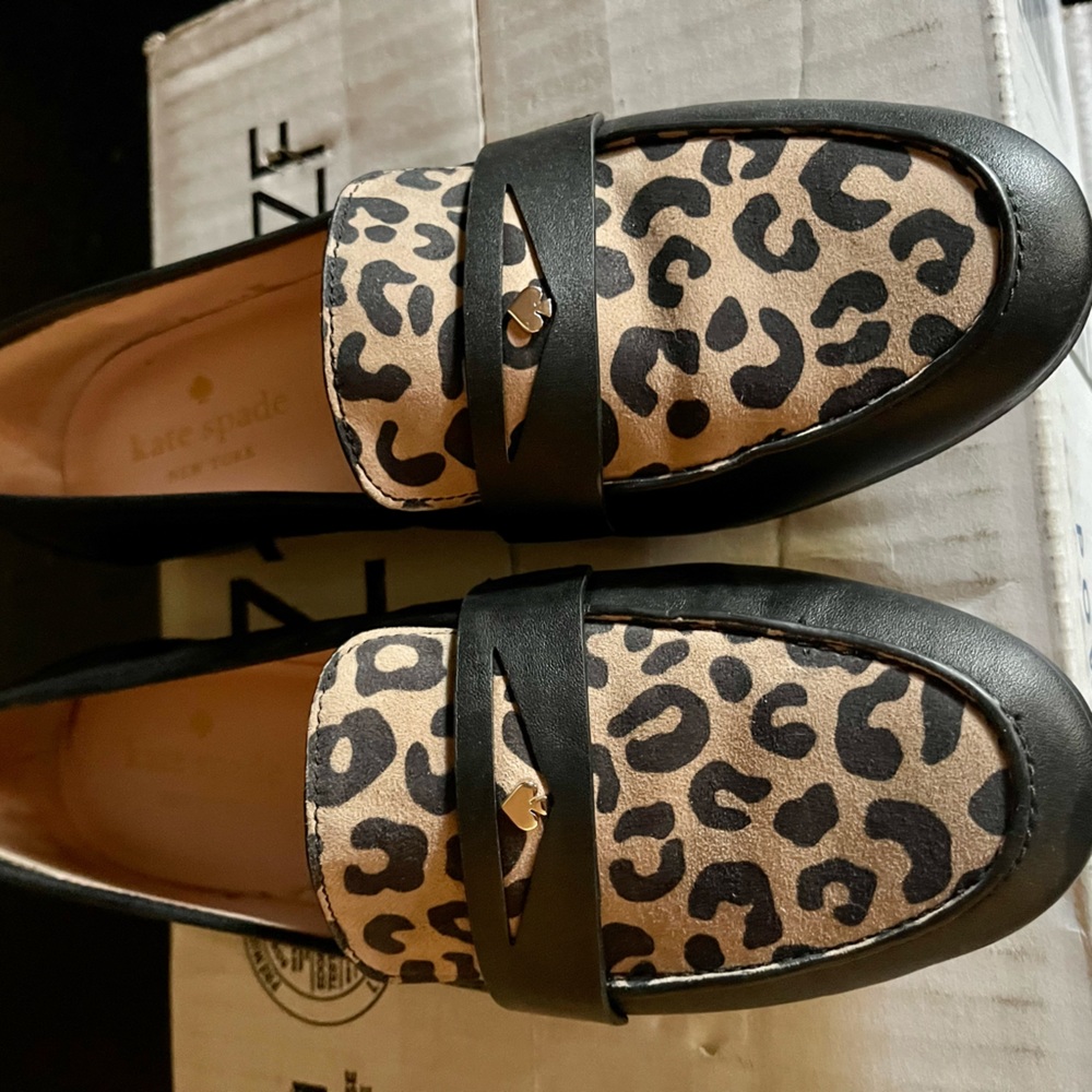 Kate Spade cheetah loafer